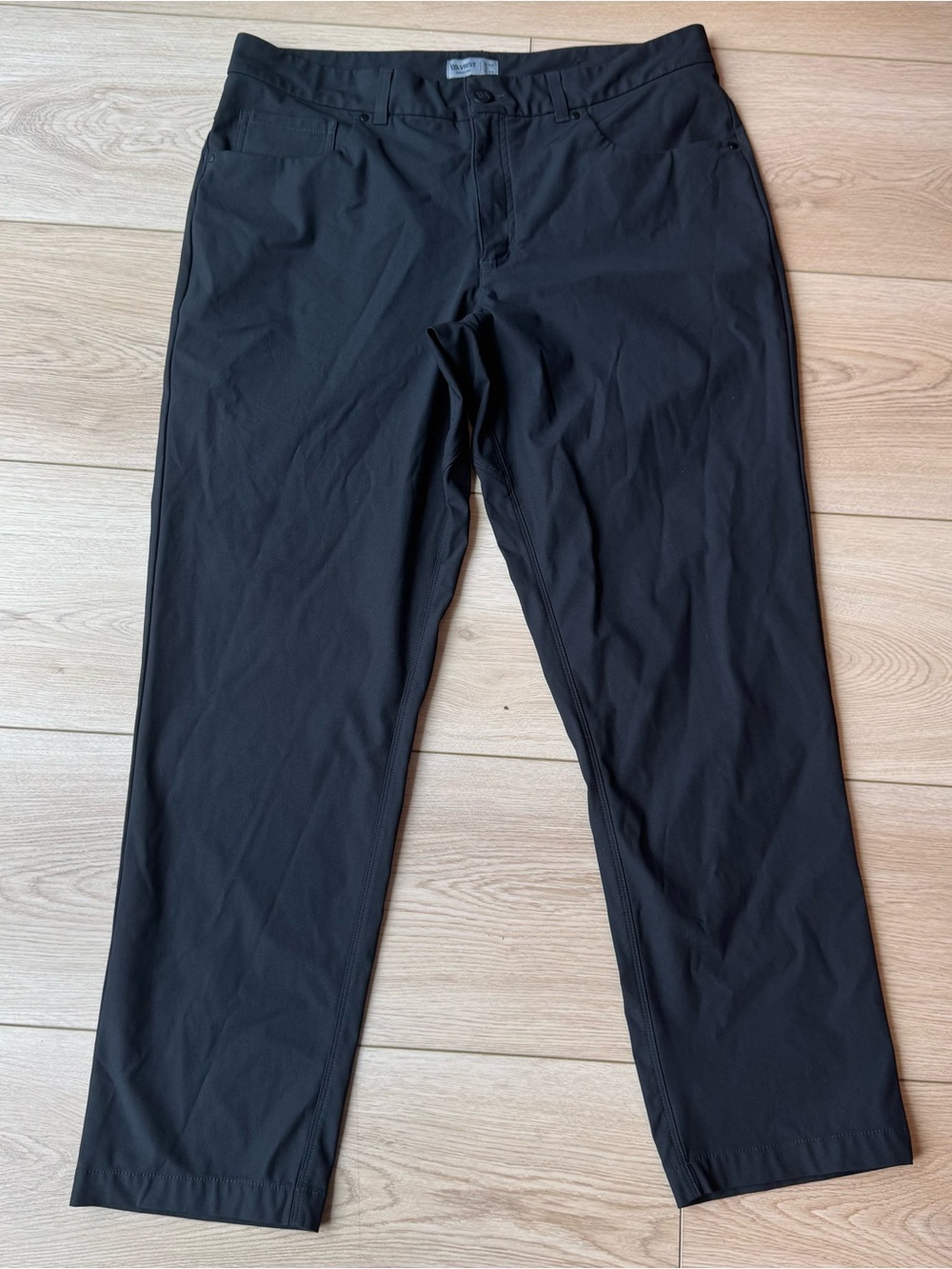 VRST Limitless Pants Athletic Fit Black Performance Commuter Golf Business 36x32